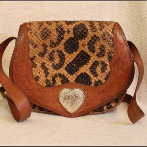 Vintage Carlo Fiori Snakeskin Handbag